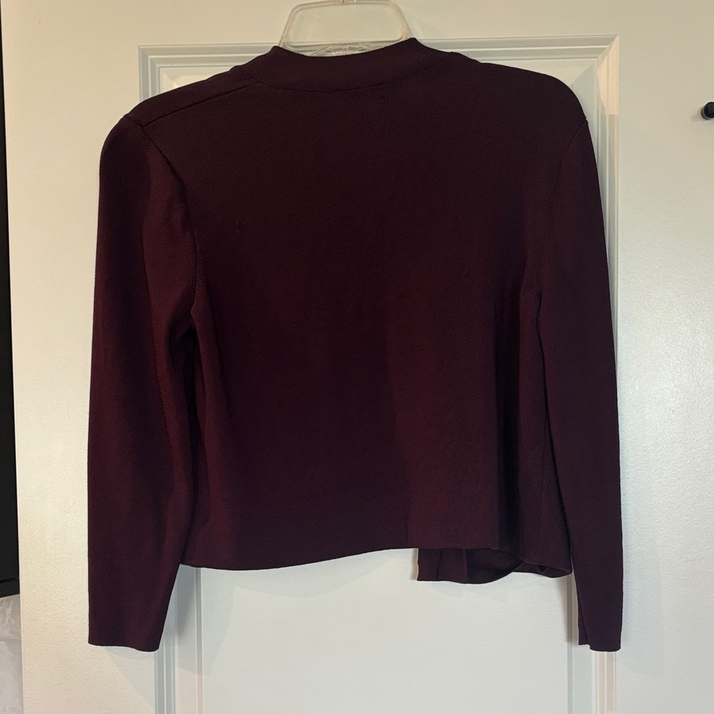 Ann Taylor Rich Plum Cardigan EUC - Picture 3 of 5